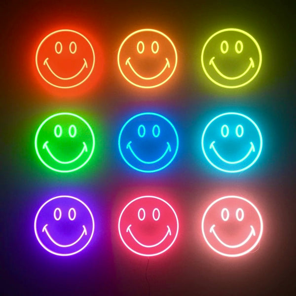 Smiley Emoji LED Neon Sign
