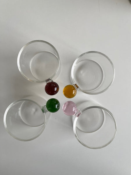 glass espresso coffee cup, mug set with handle, candy colours colors kitchen and dining cute homewares