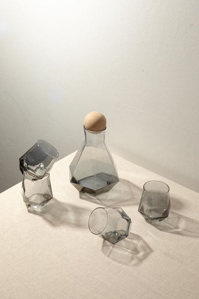 5 piece pitcher and glasses set