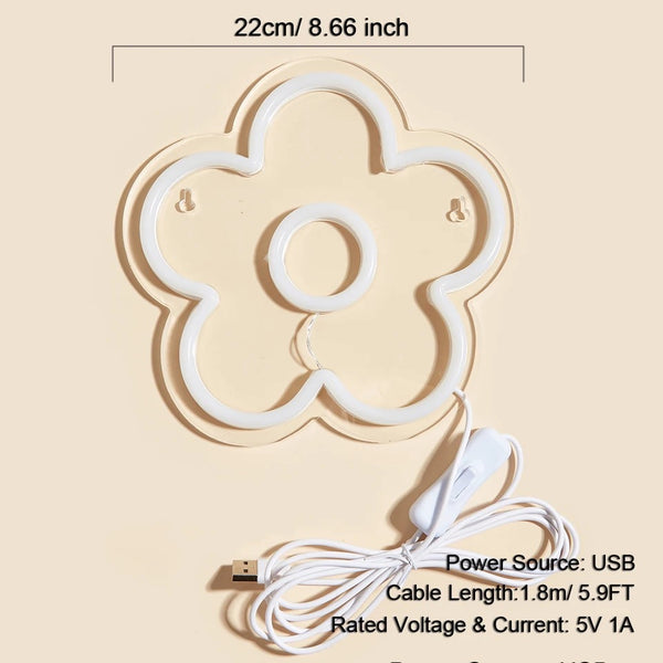 Flower LED Neon Sign
