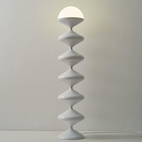 bauhaus mid century inspired floor table lamp led modern acrylic lighting black and white home decor