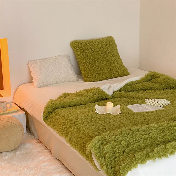 fluffy plush throw blanket living room decor soft furnishing home accessories sofa cover duvet bedroom bedding