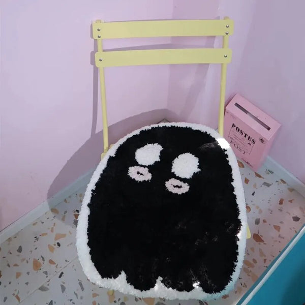 cute ghost black bathroom rug bath mat bathmat non slip home decor soft furnishing interior home decor design home accessories cute homewares