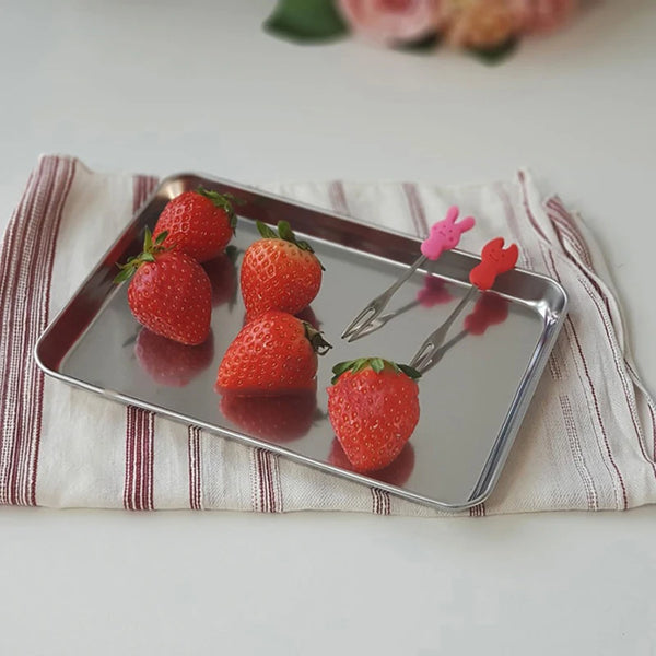 stainless steel silver serving dish platter plate tray kitchen and dining serveware bauhaus design modern chic