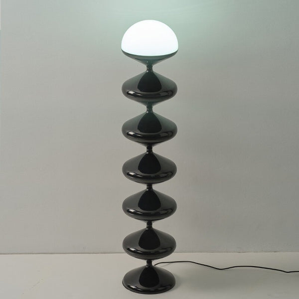bauhaus mid century inspired floor table lamp led modern acrylic lighting black and white home decor