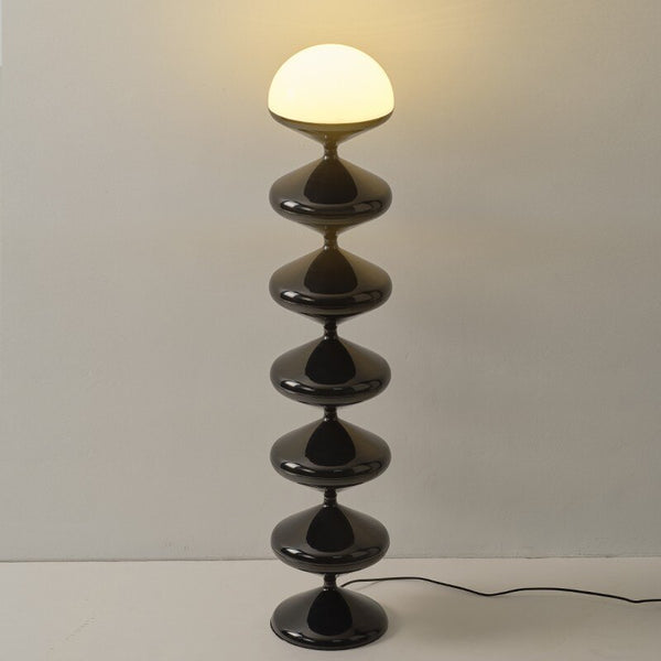 bauhaus mid century inspired floor table lamp led modern acrylic lighting black and white home decor