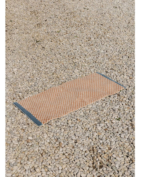 stripes, checkers and grids geometric pattern area rug tufted home decor colorful colourful blue and orange