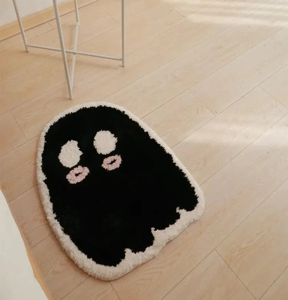 cute ghost black bathroom rug bath mat bathmat non slip home decor soft furnishing interior home decor design home accessories cute homewares
