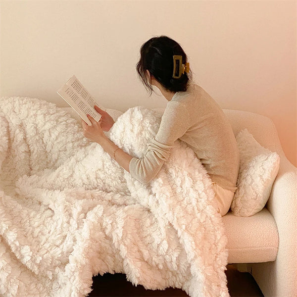 fluffy plush throw blanket living room decor soft furnishing home accessories sofa cover duvet bedroom bedding