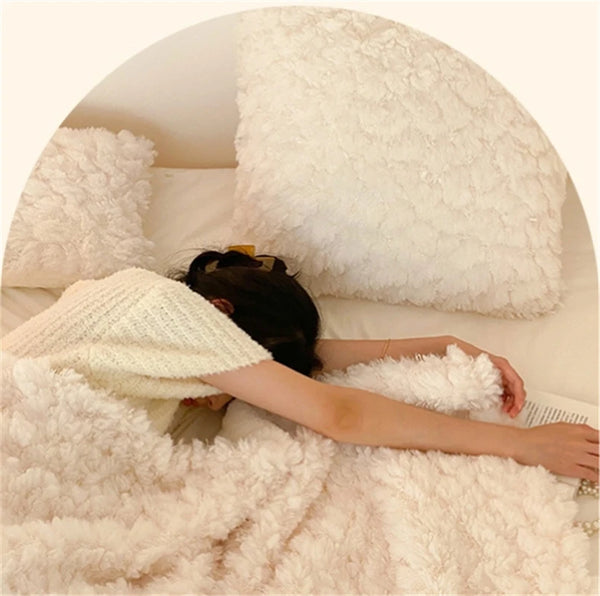 fluffy plush throw blanket living room decor soft furnishing home accessories sofa cover duvet bedroom bedding