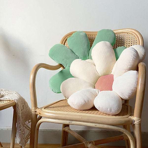 daisy flower plush cushion throw pillow for sofa