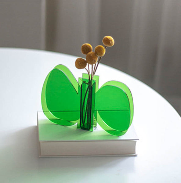 acrylic flower vase Morandi style