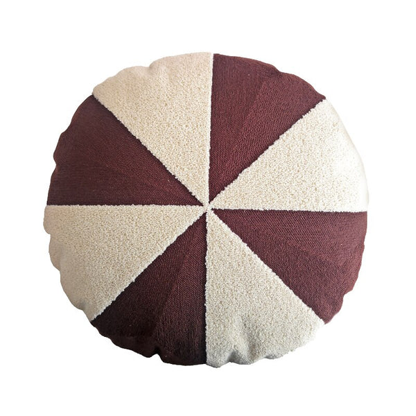 tufted round and square throw pillow sofa cushion covers soft cotton minimal style black and white pattern decor