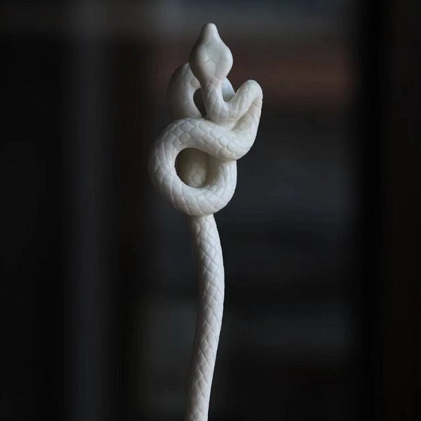 y2k snake hair stick hair fork pin hair accessories jewelry fun bold updo hair styles serpente serpenti