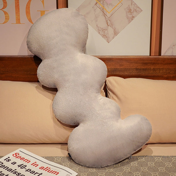 squiggle worm shaped snuggle throw pillow decorative cushion plush cotton nurseries big pillow