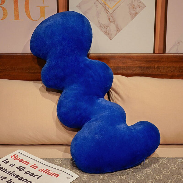 squiggle worm shaped snuggle throw pillow decorative cushion plush cotton nurseries big pillow