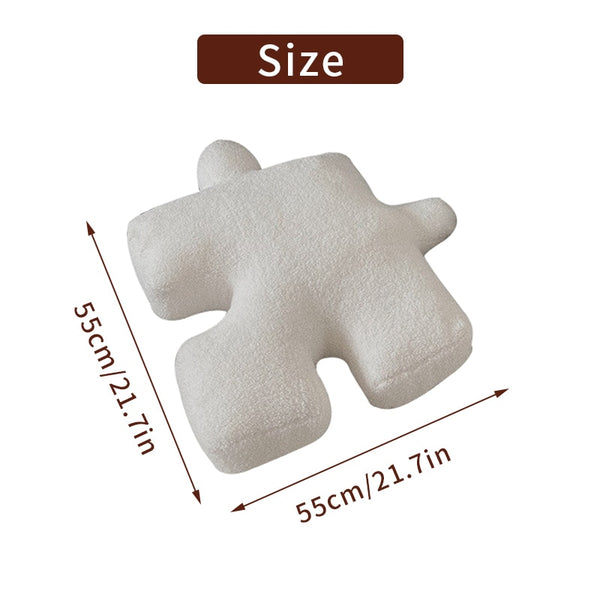 puzzle piece plush decorative cushion throw pillow homeware decor plush