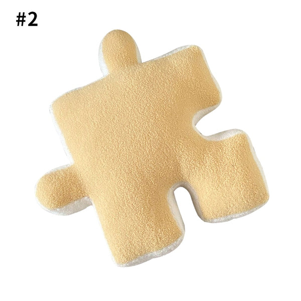 puzzle piece plush decorative cushion throw pillow homeware decor plush