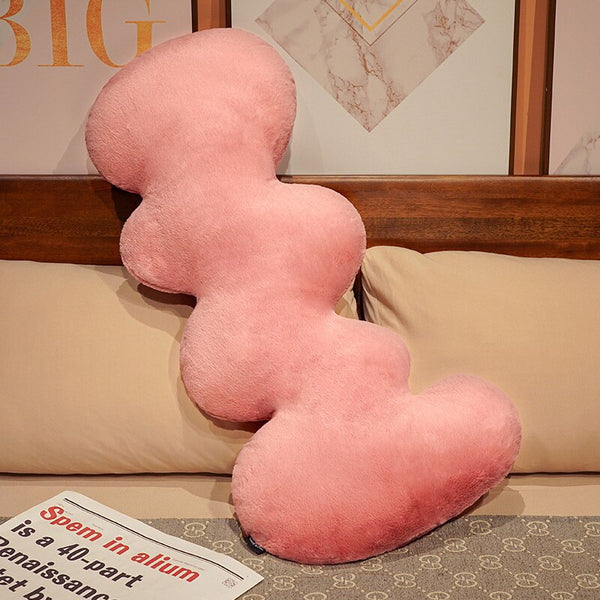 squiggle worm shaped snuggle throw pillow decorative cushion plush cotton nurseries big pillow