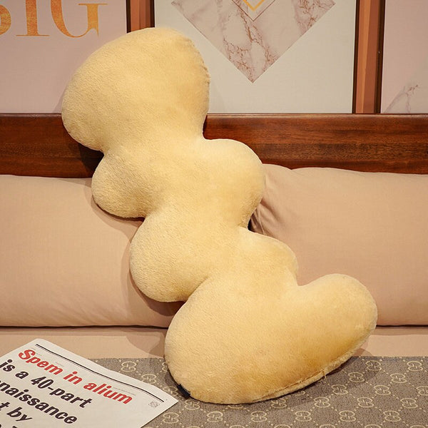 squiggle worm shaped snuggle throw pillow decorative cushion plush cotton nurseries big pillow