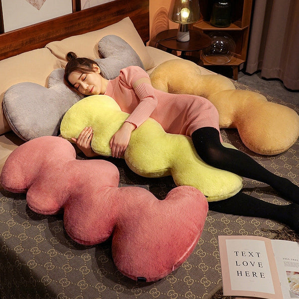 squiggle worm shaped snuggle throw pillow decorative cushion plush cotton nurseries big pillow