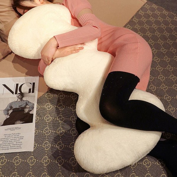 squiggle worm shaped snuggle throw pillow decorative cushion plush cotton nurseries big pillow