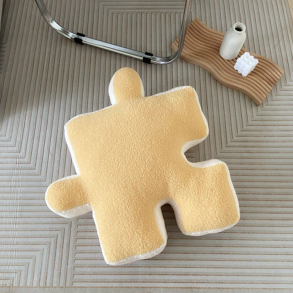 puzzle piece plush decorative cushion throw pillow homeware decor plush