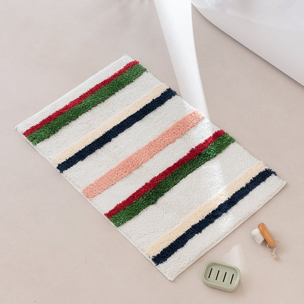 dots stripes diamonds bathroom rug bath mat soft furninshings homewares bathroom decor colorful colourful tufted