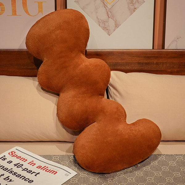 squiggle worm shaped snuggle throw pillow decorative cushion plush cotton nurseries big pillow