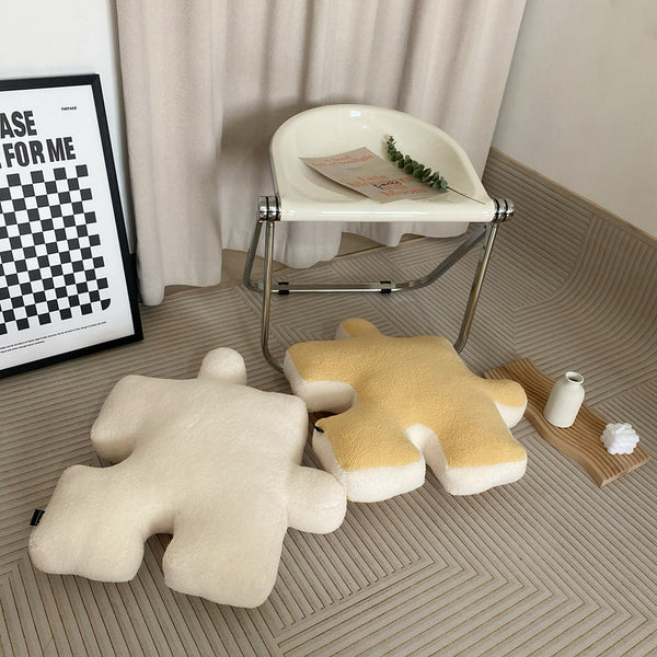 puzzle piece plush decorative cushion throw pillow homeware decor plush