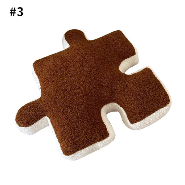puzzle piece plush decorative cushion throw pillow homeware decor plush