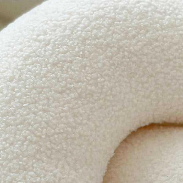 knot twist chain squiggle worm plush throw pillows decorative cushions neutral tones fun shaped earthy minimal nordic home decor living room sofa styling