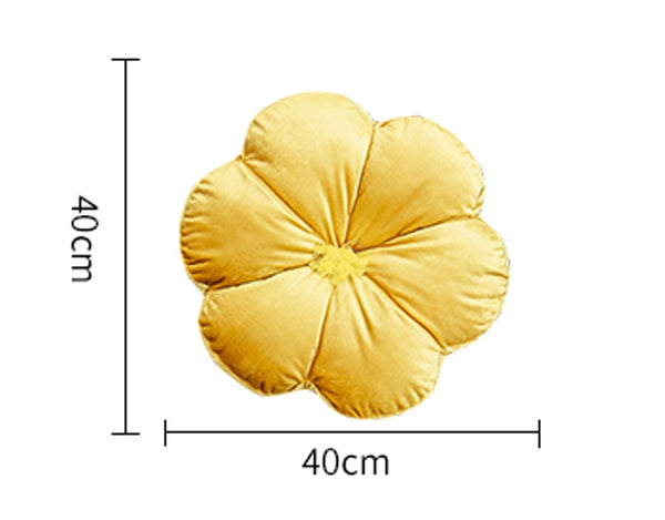 velvet flower cushion throw pillow