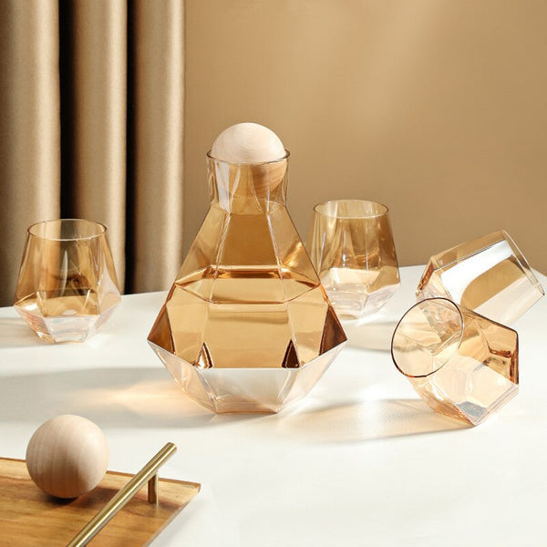 5 piece pitcher and glasses set