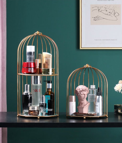 METAL MAKE UP ORGANIZER TRAY SHELF