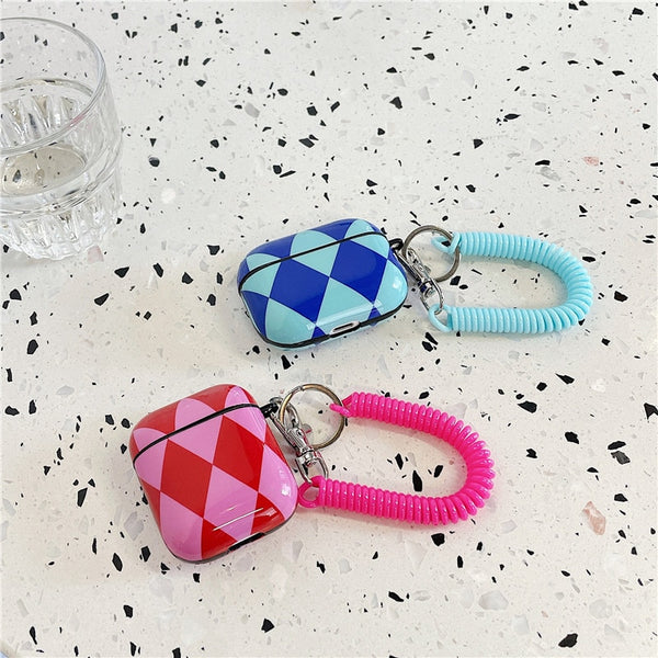 checkered airpod case airpod pro protection punk fun