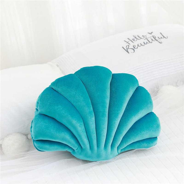 decorative shell cushions velvet