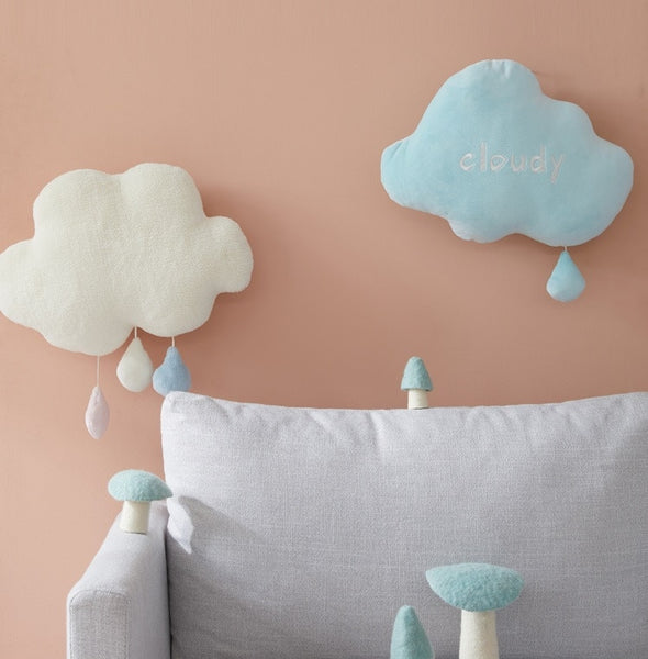 sun cloud rainbow plush cushion for nursery decor