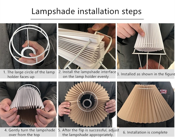 ceramic romantic nordic pleated hat lamp shade bed side table lamp