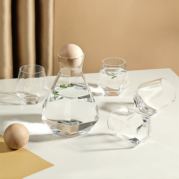 5 piece pitcher and glasses set