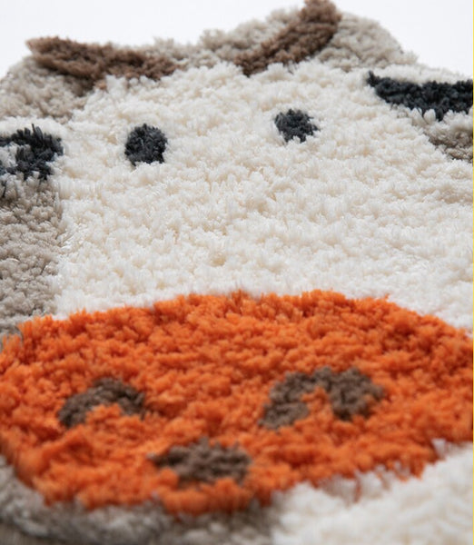 cow animal shaped fun bath mat bathroom rug