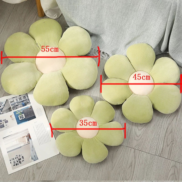 daisy flower plush cushion throw pillow for sofa