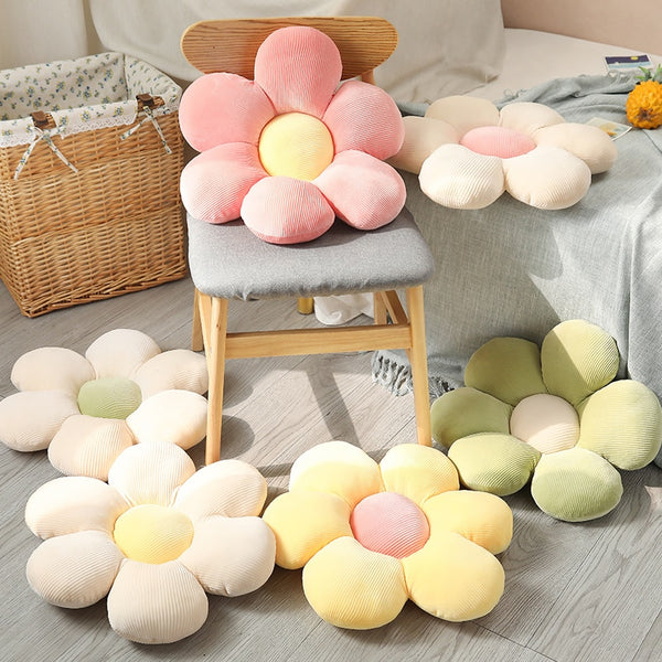 daisy flower plush cushion throw pillow for sofa