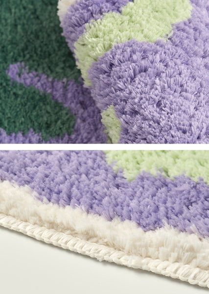 fun eggplant bath mat bathroom rug carpet