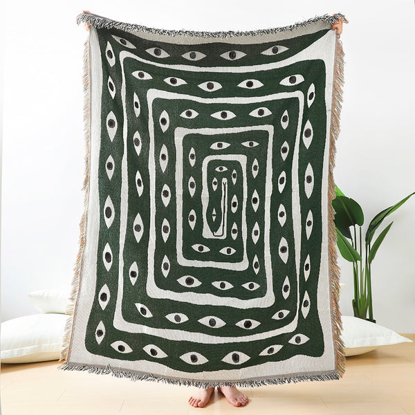 eyes blanket tapestry throw