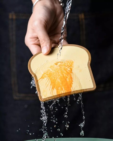 egg ham bread cheese breakfast kawaii coaster set fun silicone kitchen homeware