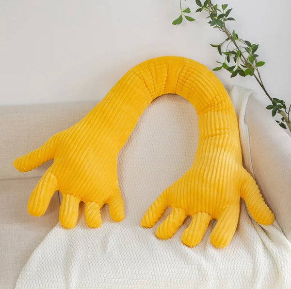 hands cushion throw pillow soft home decor homewares fun decor