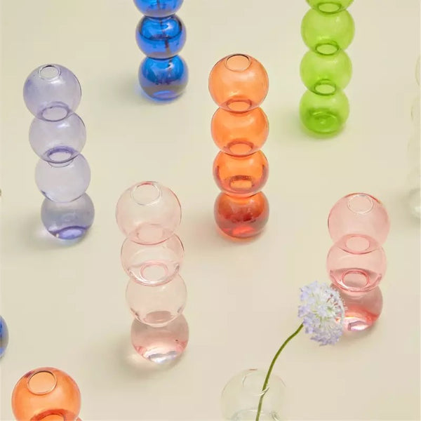 glass bubble vase decorative nordic home accessories