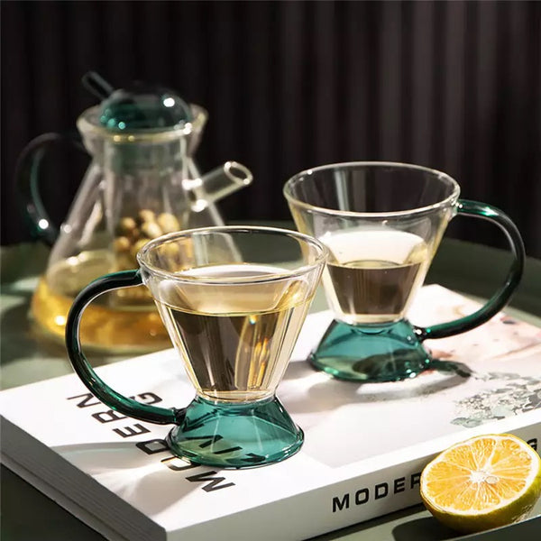 glass teapot and cup set MODERN high temperature kitchen and dining tea party