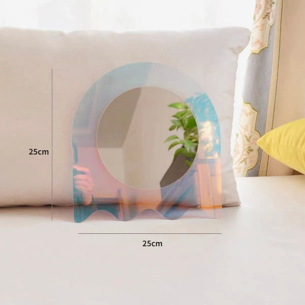 iridescent irregular rainbow pond nordic decorative mirror